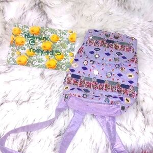 Lilac💜Backpack mini beaded silk bag India handmade travel  bag vintage backpack